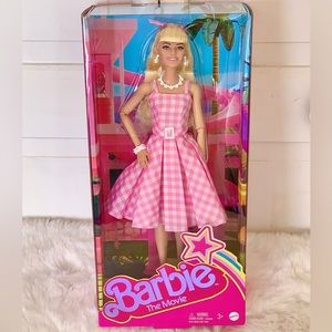 Barbie The Movie Collectible Doll in Pink Gingham Dress Outfit Perfect Day Doll